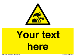 Custom Warning: Large scale fire zone